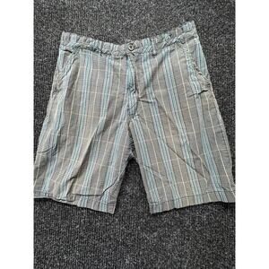 Quiksilver Plaid Men Black Multicolor Shorts Sz 33